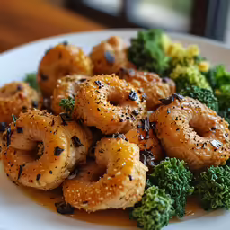 a plate full of vegetables on the table