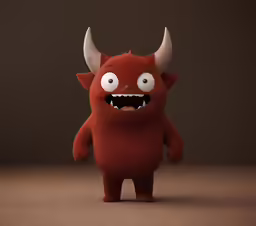 a stuffed toy that has big eyes