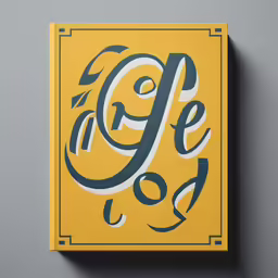 the square box with black and yellow lettering