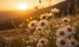a bunch of white flowers in a field