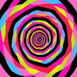a multi - colored circle with the center section being centered