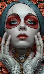 the image shows an artistic art work