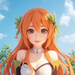 the orange hair girl in a bra is posing for the camera