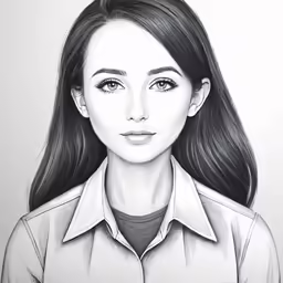 the girl in black and white is posing for the camera