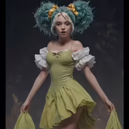a person that is dressed in a dress