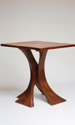 wooden table on a white background