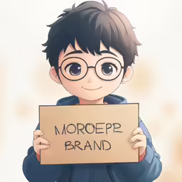 a cartoon character holding a sign with an inscription written on it