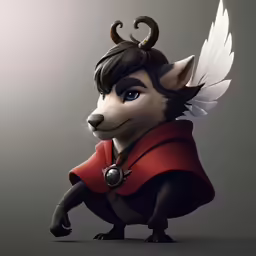a character that is in a very unusual position