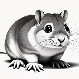 a cartoon picture of a striped - throated animal