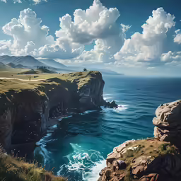 there is a very beautiful picture of the ocean