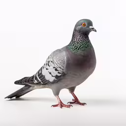 a bird standing on the ground and looking around,a gray and black bird is standing in the white area