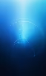a light that is underneath water in the ocean