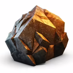 the rock is made up of many pieces of gold