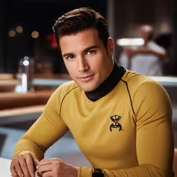 a close up of a person wearing a uniform