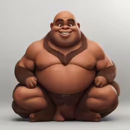 an animated character that appears to be fat