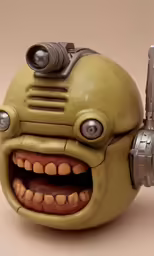 a toy figure with big teeth and huge teeth