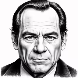a drawing of the head of abraham lincoln, drawn in pencil by george stewart