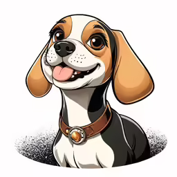 an adorable dog wearing a collar