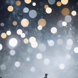 a little person that is walking in the snow