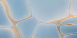 blue and yellow background with small bubbles