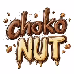 chocolate text that says choto nut
