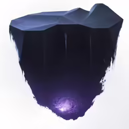 a piece of art that has been cut in half