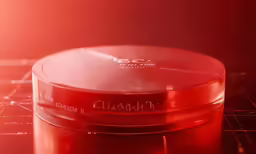 close up of lid on an empty container of liquid