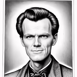 a black and white portrait of a gentleman wearing a bow tie