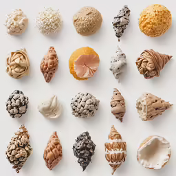 a dozen different types of candies lined up