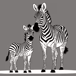 a couple of zebras that are on a wall,a picture of two zebras one is black and white