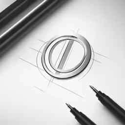 pen, ink and drawing supplies laying on top of a piece of paper