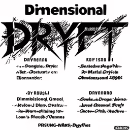 a flyer for an international convention with some different font