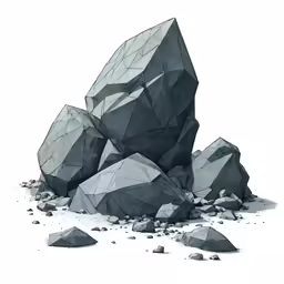 a pile of rocks that are sitting on the ground