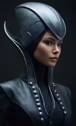 a woman dressed as a female villain