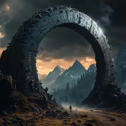 an image of a very futuristic landscape
