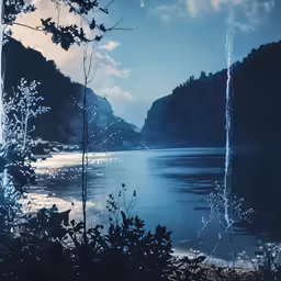 water is shown as the background for an image
