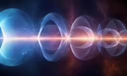 abstract images showing some light and sound
