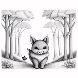 a fox in a forest and a fox in the woods
