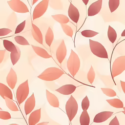 close up of the leafy branches on a sheet of red material