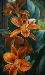 yellow flowers blooming with green leaves around them