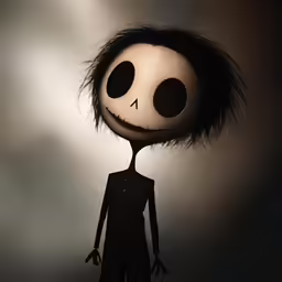 a cartoon figure of jack skellinging its head