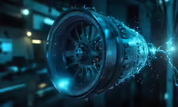 an image of a wheel spinning around in the air
