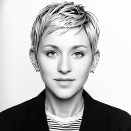 an image of a female with short hair