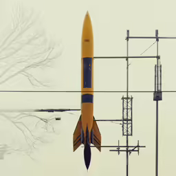 a jet that is sitting in the sky