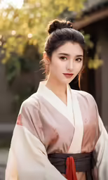 an asian woman wearing a traditional costume for the film