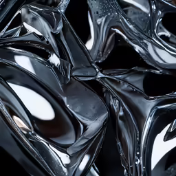 an abstract photograph that is clear and reflective