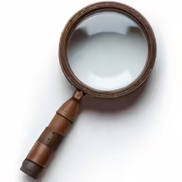 a magnifying glass is placed in a circular shape