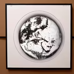 an art piece with some paint on it