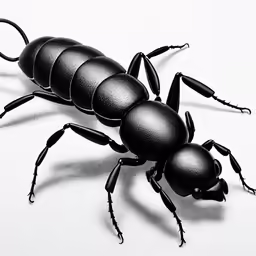 an insect on a white surface with long antennae