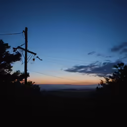view of the sunset from a high viewpoint